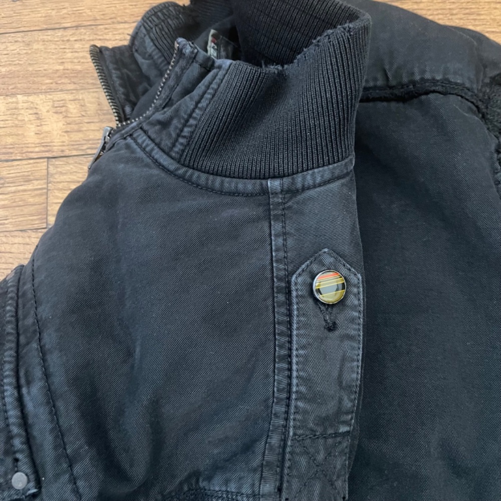 Vintage Triple Five Soul Punk Moto Military Epaulette 90's Jacket - Picture 13 of 14